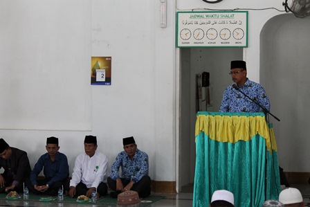 Kankemenag Bireuen Laksanakan Manasik Haji di Masjid Agung Bireuen