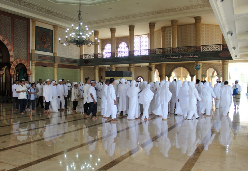 Masjid Agung Ramai dengan JCH