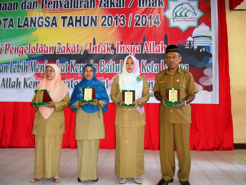 Kementerian Agama Kota Langsa Peroleh Penghargaan Zakat Award