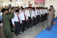 Kakankemenag Aceh Utara Lantik Ka. KUA dan Ka. Madrasah
