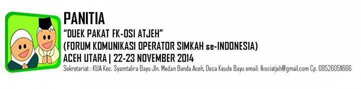 Duek Pakat (Silaturahmi) FK-OSI Aceh 1 Digelar Akhir November