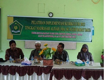 KKG MAN Blangpidie Adakan Pelatihan Implementasi Kurikulum 2013