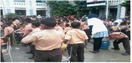 Bersama PDGI, Siswa MIN Lhoknga Sikat Gigi Massal Sehari 
