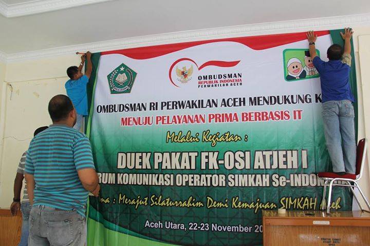 Persiapan Kegiatan Duek Pakat FK-OSI ATJEH I 95% Rampung