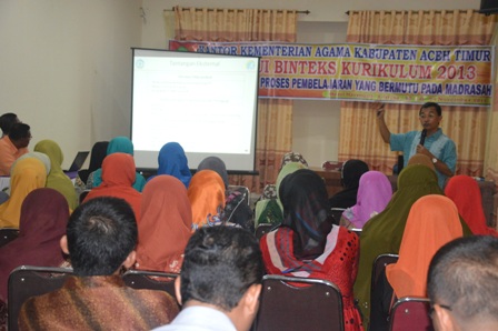 Kemenag Aceh Timur Gelar Bimtek Kurikulum 2013