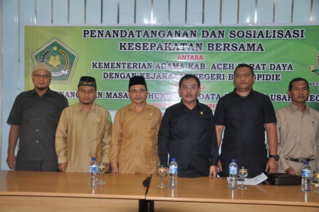 Kemenag Abdya Jalin Kerjasama dengan Kejaksaan Negeri Blangpidie