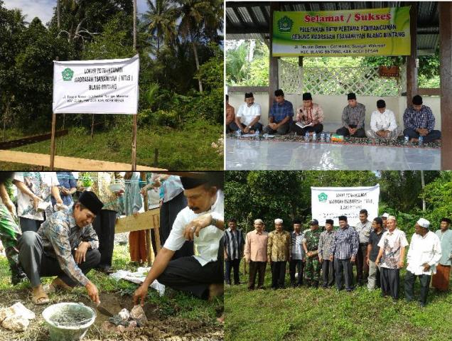 MTsS Blang Bintang Diletakkan Batu Pertama