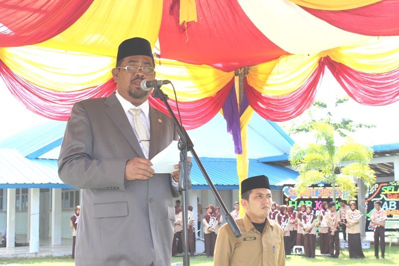 Bupati Aceh Barat Inspektur Upacara HAB di Meulaboh