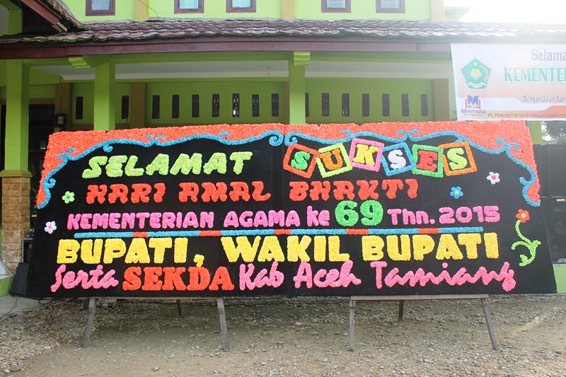 Teriknya Mentari Saat HAB ke 69 di Kankemenag Tamiang