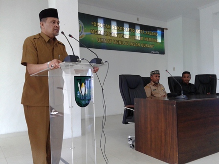 Wakil Walikota Buka Acara Rakor LPTQ Kota Sabang