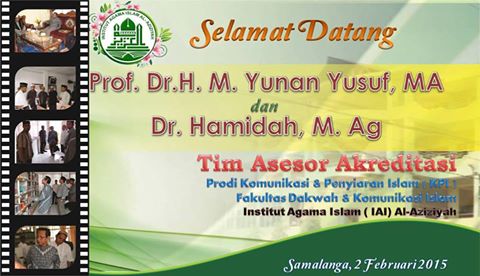 Visitasi Akreditasi, Prodi KPI IAI Al-Aziziyah 