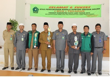 Pemilihan KUA Teladan Gayo Lues 2015, Kakankemenag Beri Apresiasi