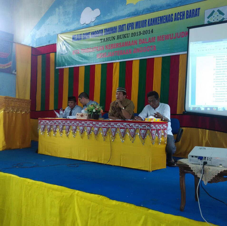 KPRI Mujur Kemenag Aceh Barat Gelar RAT