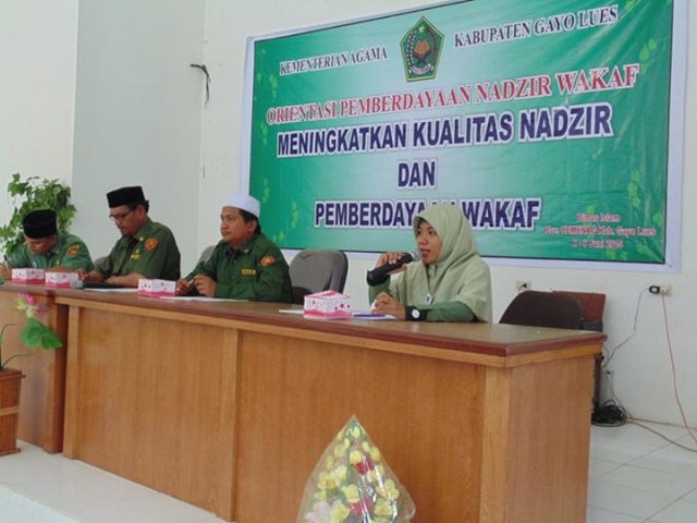 Bimas Islam Kemenag Gayo Lues Adakan Orientasi Pemberdayaan Wakaf