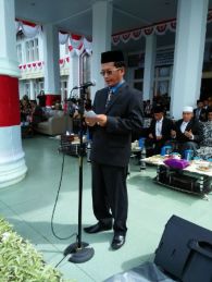 Pgs Kankemenag Baca Doa, Upacara HUT RI di Aceh Jaya Khidmat