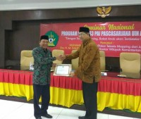 Kakanwil Kemenag Aceh jadi Narasumber Seminar Nasional Program Studi S3