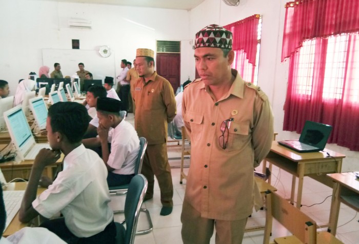 Kakankemenag Pantau Pelaksanaan UAMBN-BK di MTsN 5 Aceh Utara