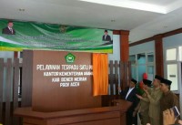 Perdana di Aceh, Kakanwil Resmikan PTSP Kemenag Bener Meriah