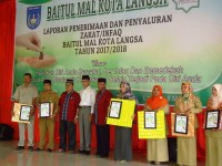 Kankemenag Langsa Kembali Meraih Zakat Award 2017