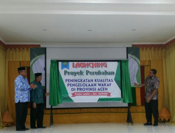 Kemenag Aceh Sosialisasi Pembentukan UPZ Masjid Angkatan II dan Launching Proper Pengelola Wakaf