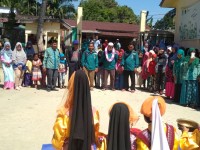 Kontingen Aceh Tamiang Disambut Dengan Tarian Adat