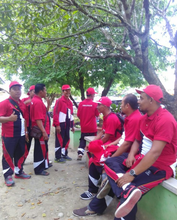 Jaga Kesehatan, Kontingen Kota Subulussalam Gelar Senam Pagi