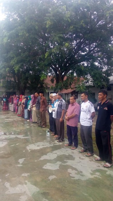 Kontingen Porseni XVI Kota Banda Aceh Disambut Keluarga Besar SMK Negari 1 Simpang Kiri 