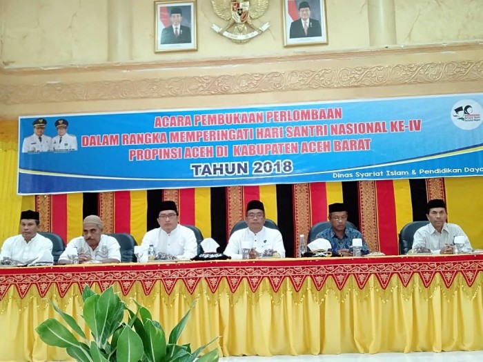 Sambut Hari Santri, Aceh Barat Laksanakan Sejumlah Lomba dan Pawai Santri