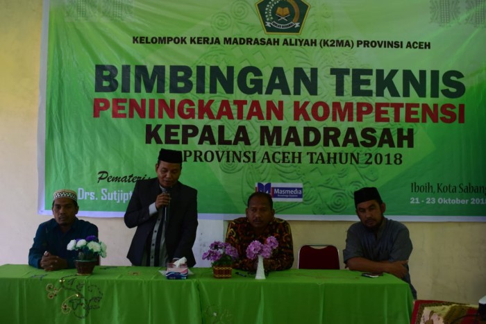 K2MA Aceh Gelar Bimtek Peningkatan Kompetensi Kepala Madrasah
