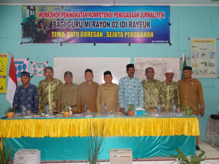 Aceh Timur : 32 Guru Madrasah MI di bekali Pelatihan Jurnalistik 