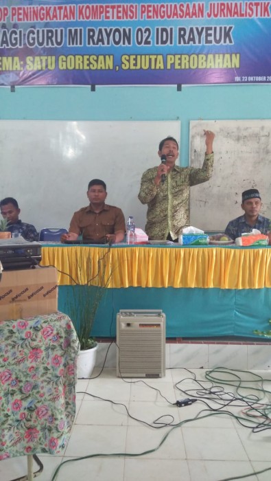 Aceh Timur : Pelatihan Jurnalis Guru Madrasah Resmi Di Tutup