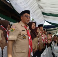 Kakanwil Hadiri Pembukaan Perkemahan Pramuka Santri Nusantara V di Jambi