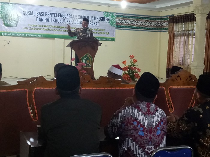 Kemenag Aceh Gelar Sosialisasi Penyelenggaraan Ibadah Haji Angkatan II di Aceh Tengah
