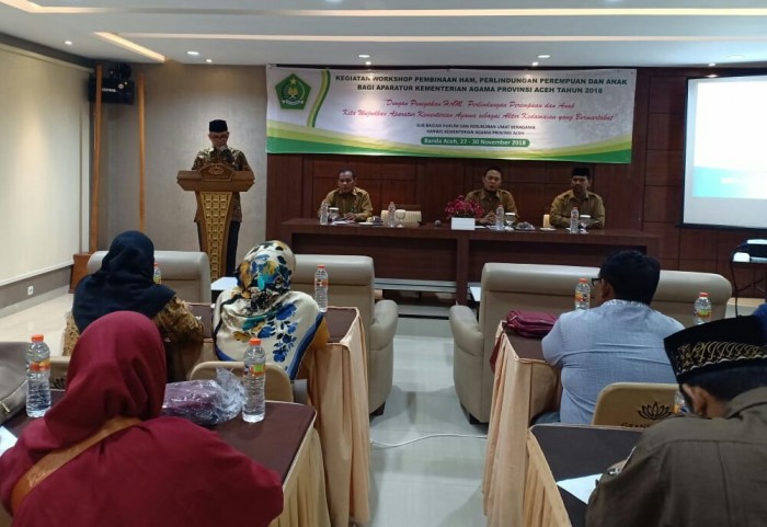 Kemenag Aceh Bekali Aparatur Tentang HAM dan Perlindungan Perempuan dan Anak