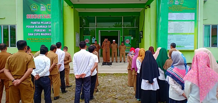 Pimpin Apel Pagi, Ini Pesan Kakankemenag Kepada Seluruh Pegawai