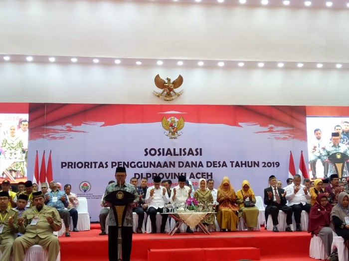 Dihadiri Presiden, Kakanwil Pimpin Doa Sosialisasi Prioritas Pembangunan Dana Desa di Aceh