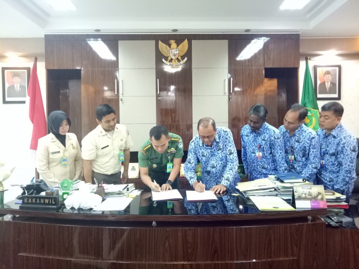 Kemenag Aceh dan RS Kesdam Teken MoU Pelayanan Rohani Bagi Pasien