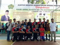 Kalahkan UIN Ar-Raniry, Kanwil Aceh Melaju ke Final Volly Ball HAB Kemenag ke 73