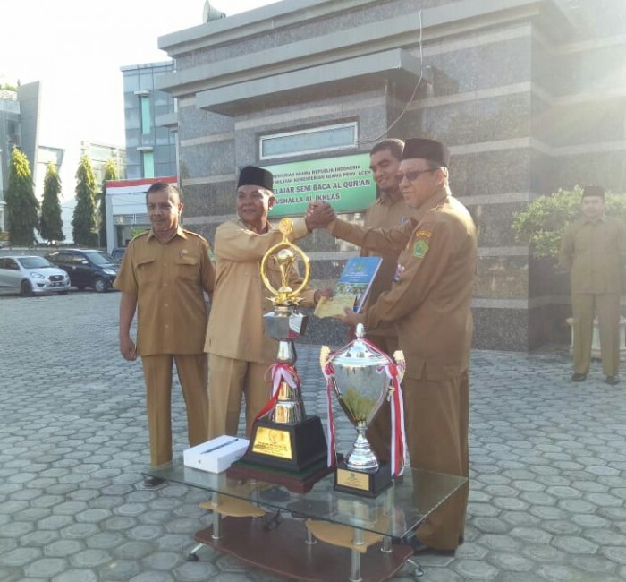 Masuki Masa Purnabakti, Kabid PAI sebagai Pembina Apel Akhir Tahun