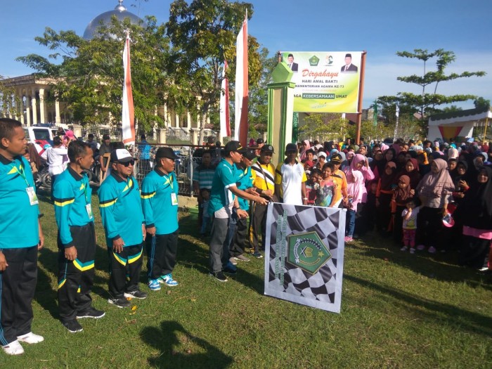 Kemenag Aceh Singkil Sukseskan Jalan Santai Kerukunan 
