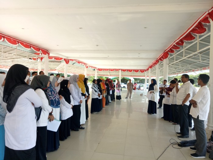 Kabag TU Pantau Gladi Persiapan Upacara HAB ke 73
