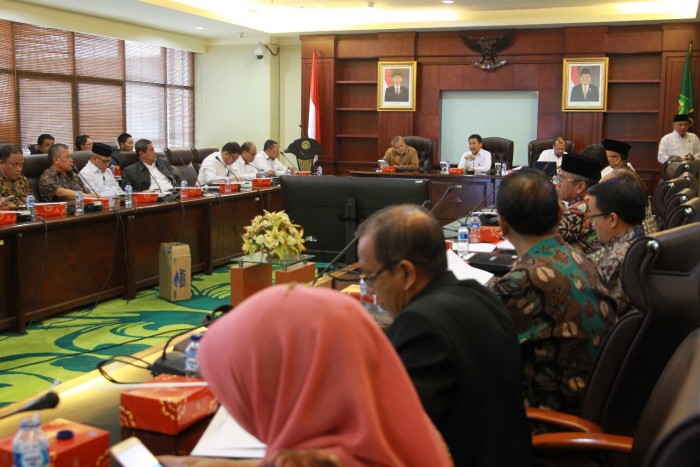 Narasumber Sekjend, Kakanwil Kemenag Aceh Hadiri FGD Inventarisasi BMN 