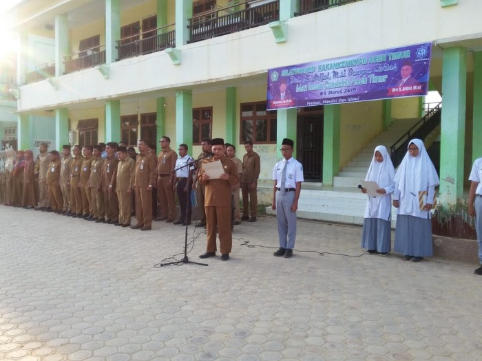 Ini Pesan Kemenag Aceh Timur pada Upacara Di MAN IC 