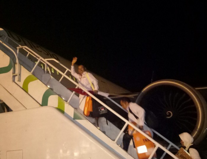 Dipimpin Rusli, JCH Aceh Kloter 08 Take Off ke Tanah Suci