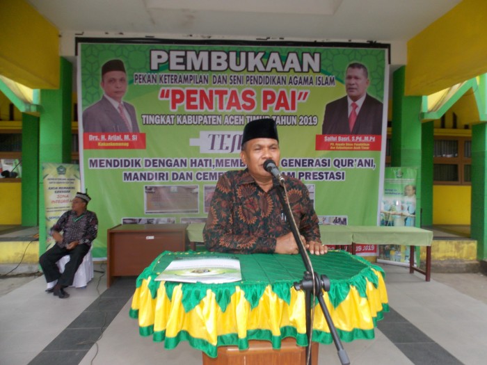 Pentas PAI 2019 Di Tutup, Ini Pesan Kakankemenag yang Akan Mewakili Aceh Timur DI Tingkat Provinsi