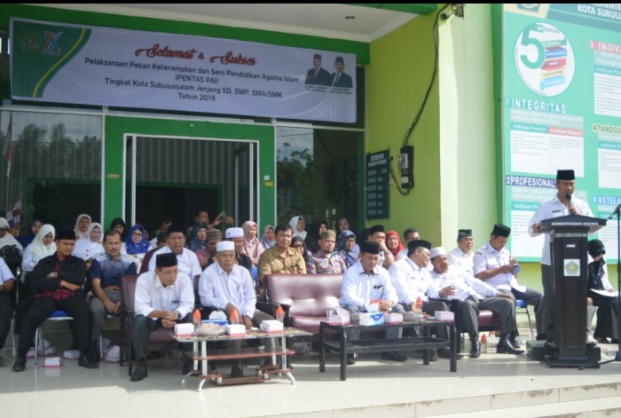 Ini Kadis Yang Buka Pentas PAI di Subulussalam
