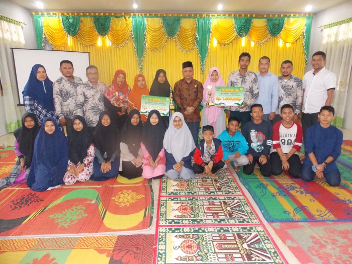 Kakankemenag Aceh Timur Beri Reward Juara KSM Tingkat Provinsi Aceh.