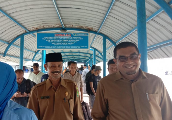 Peserta Rapat Evaluasi Program PD Pondok Pesantren Kemenag Aceh Tiba di Sabang