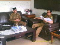 Kakankemenag Simeulue usai apel, koordinasi Kabag Kesra, dan Setda kab,Simeulue 
