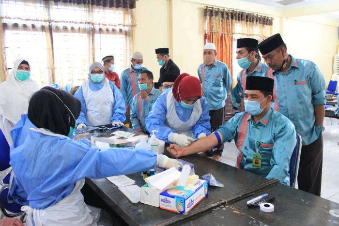 Sambut HAB ke-75, Kemenag Aceh Tengah Gelar Aksi Donor Darah 